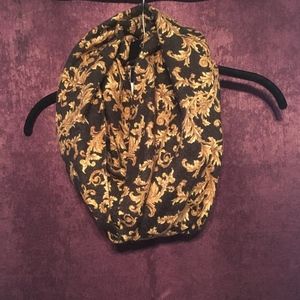Gold and Black Infinity Scarf